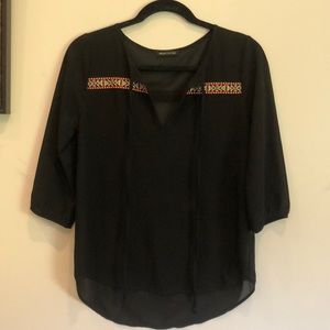Black sheer top